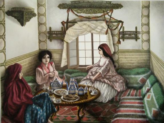TRADITION  ALGERIENNE.  PAUSE - CAFE ( ASR) - Samir Saadi