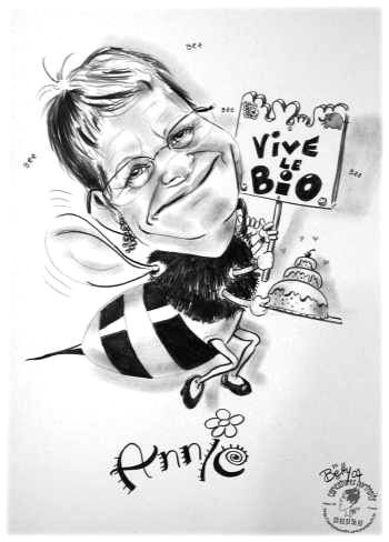 Caricaturiste Betty - Abeille Caricature - Betty