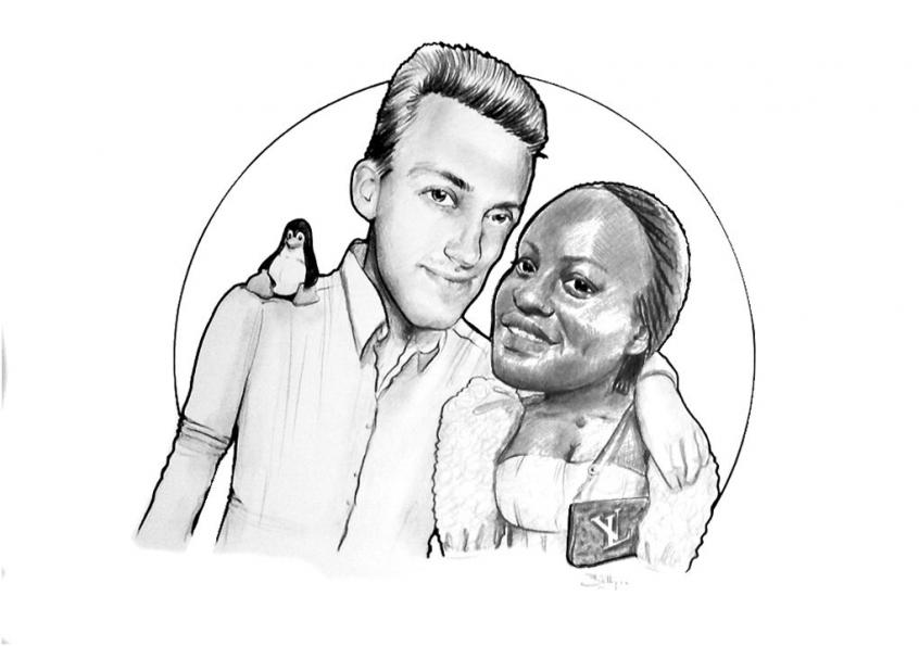 Caricature SAINT VALENTIN - Betty - Click to enlarge
