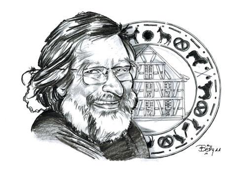 Alsacien caricature assiette - Betty