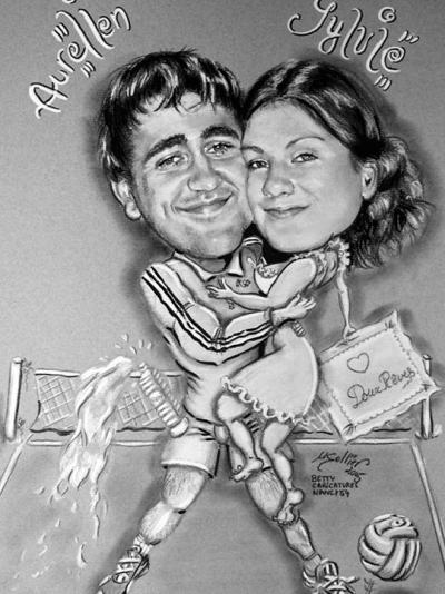 Caricature Amoureux - Betty