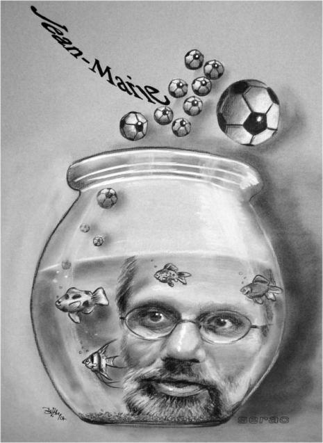 Aquarium Football Caricatures - Betty caricaturist - Betty