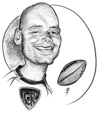 ASM Rugby Clermont Auvergne - Caricature Rugbyman  - Betty