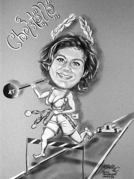 Caricaturiste Betty - Caricature sportif - Betty