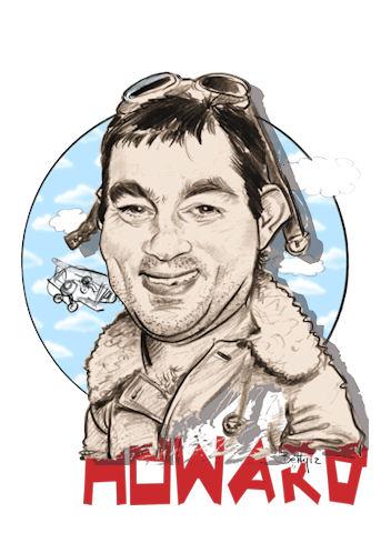 Caricature aviateur - Betty