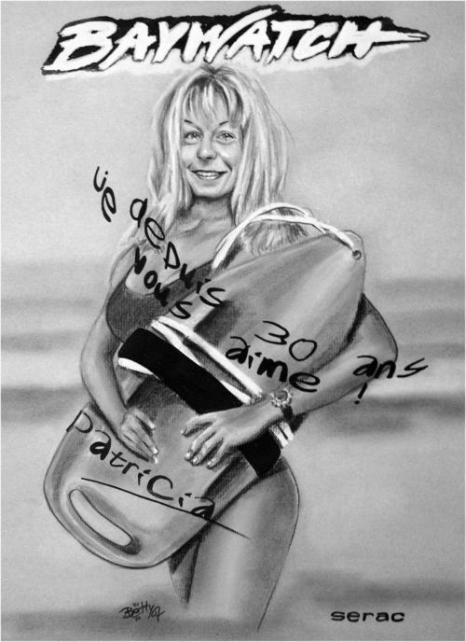 Alerte à Malibu - Baywatch - Caricatures - Betty