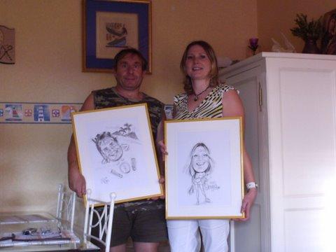 Remise des cadeaux de Betty caricatures - Betty
