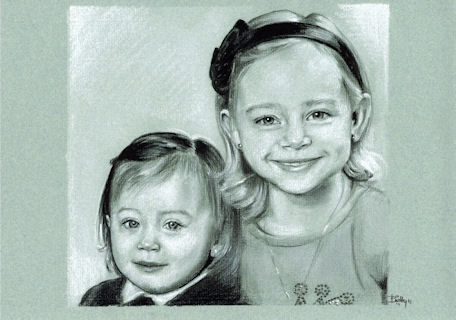Portraits de deux soeurs blondes - Betty