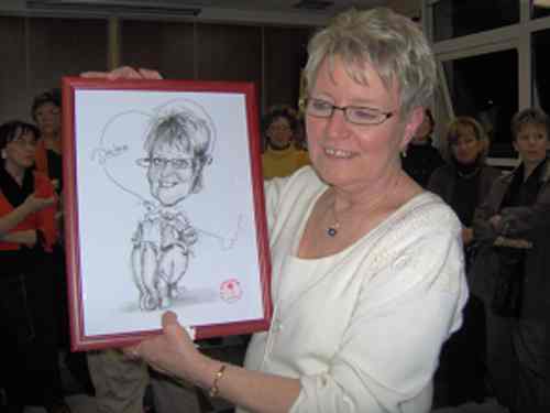 Un cadeau dessiné par Betty caricatures - Betty