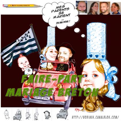 Faire-Part de Mariage Breton - Betty