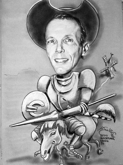 Caricature Don Quichotte - Betty