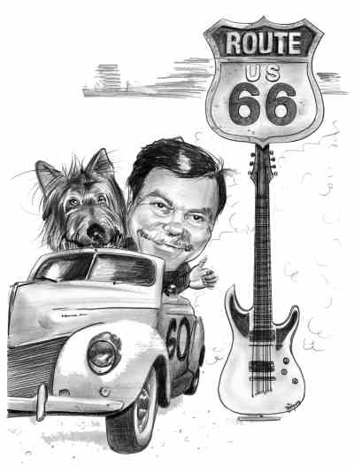 Caricature Route 66 US - Betty