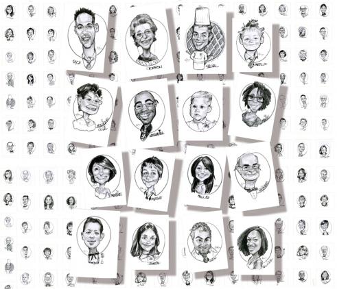 Caricatures de tous vos invités dessinées-atelier - Betty