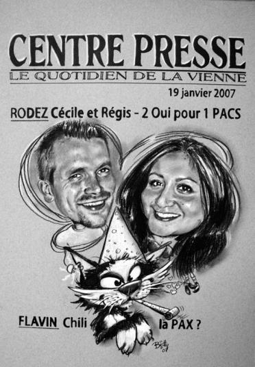Caricaturiste Betty - PACS au Chili - Betty