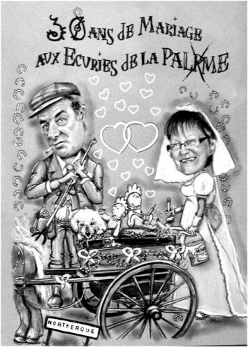 Noces de Perle - Betty caricaturiste - Betty
