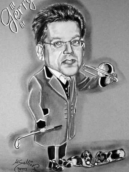 Caricature Chasseur de golf - Betty