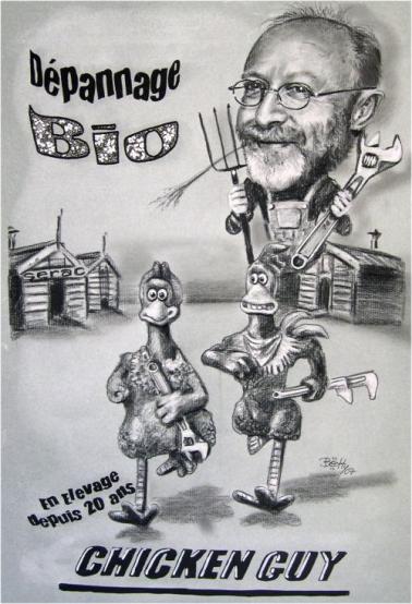 Chicken Run Caricatures - Betty caricaturiste - Betty