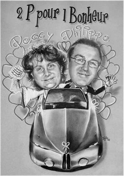 Coupé BMW mille miglia concept - Betty caricaturis - Betty
