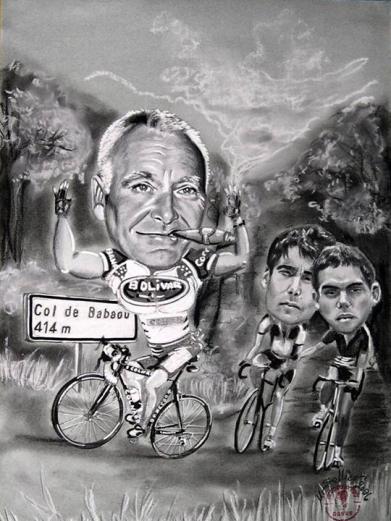 Caricature Velo et cigare - Betty