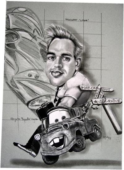 Caricature Martin dépanneuse Cars Disney Pixar - Betty