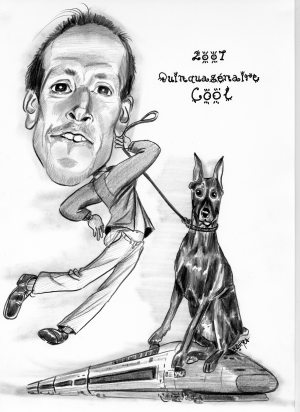 Dobermann caricature - Betty caricaturiste - Betty