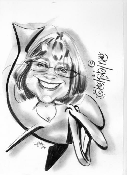Dauphin Delphine Caricature - Betty