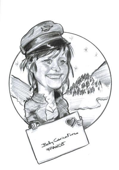 Caricature Facteur - Betty