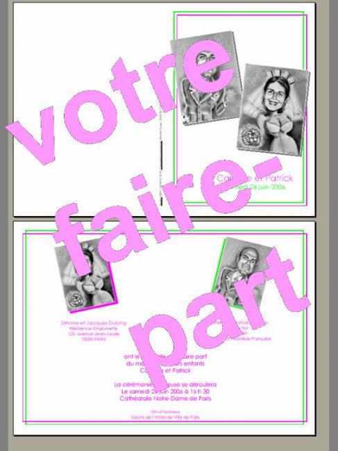 Faire-Part de Mariage - Betty