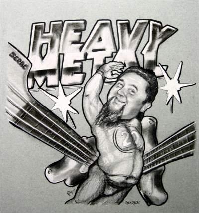 Heavy Metal - dessin humoristique - Betty
