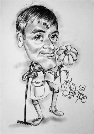 Prof d'horticulture - Betty caricaturiste - Betty
