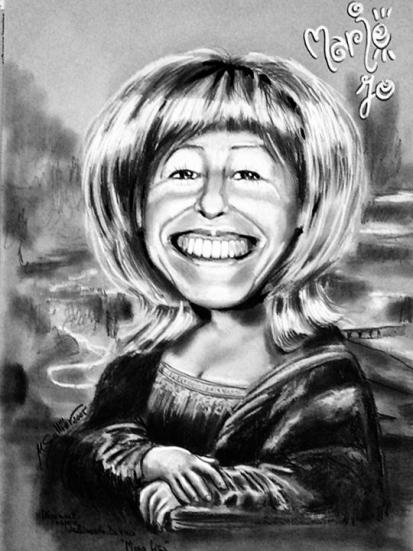 Da Vinci Joconde en caricatures - Betty caricaturi - Betty