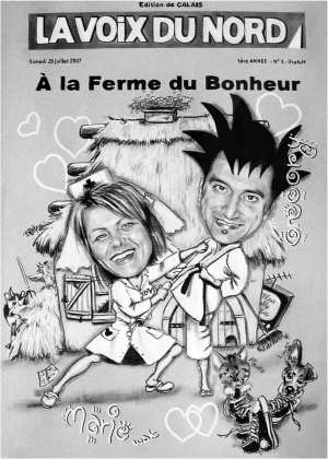 Karate à la ferme - caricature Betty - Betty