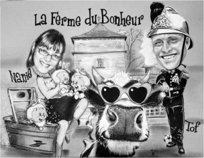 Faire-Part Caricature de Mariage - Betty