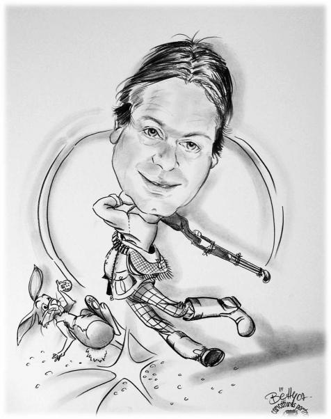 Golf et Chasse Caricature Betty - Betty