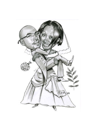Mariage Métisse en dessins - Betty