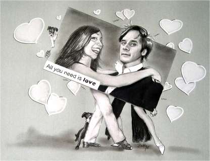 Meetic - Caricature mariage - Betty