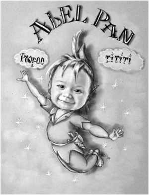 Abel en Peter Pan - Betty caricaturiste - Betty