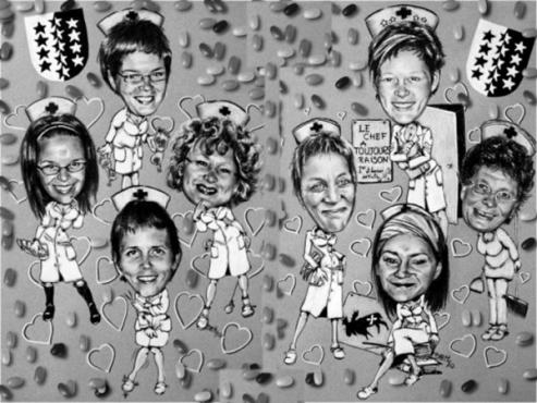 Infirmières de Pneumologie - Caricatures Betty - Betty