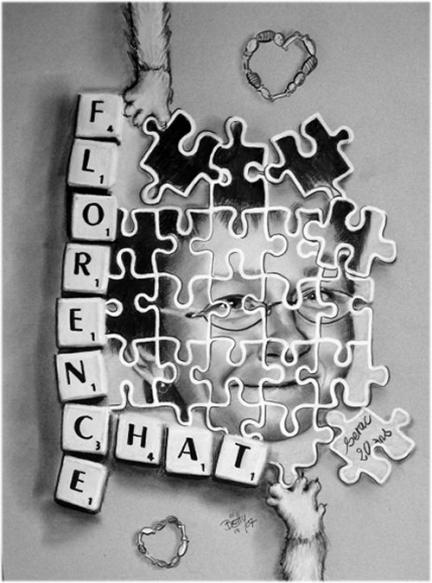 Puzzle Scrabble Caricatures Betty caricaturiste - Betty
