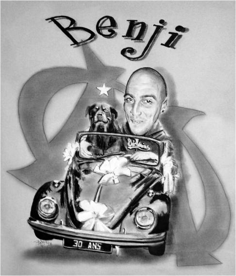 Rottweiler caricature - Betty