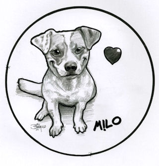 Jack Russel Caricature - Betty