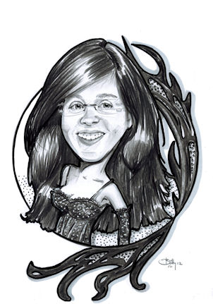 Caricature Gothique - Betty