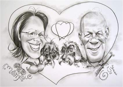 Teckel caricature - Betty