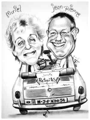 Vespa 400 pour retraités - Betty caricaturiste - Betty