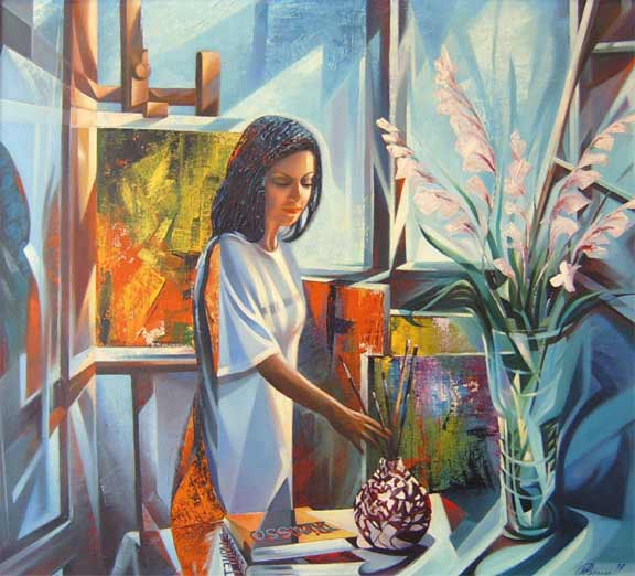 In The Studio - Mkrtich Papoyan - Cliquer pour afficher en grand