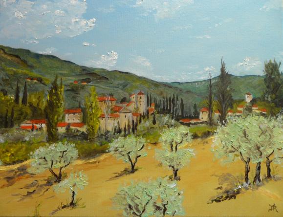 Paysage de Provence 2 - Jacques Hauet - Cliquer pour afficher en grand