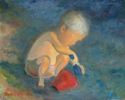 Boy on the beach - Benjamin Znidarsic
