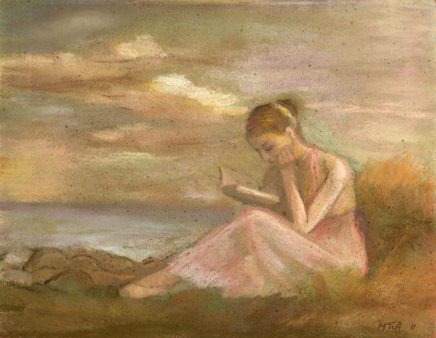 autumn reader - Malcolm Tuffnell - Click to enlarge