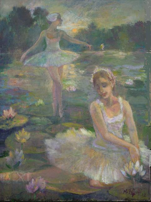 swans and waterlilies - Malcolm Tuffnell