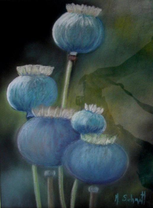 Pavots en grains - Schmitt Michelle